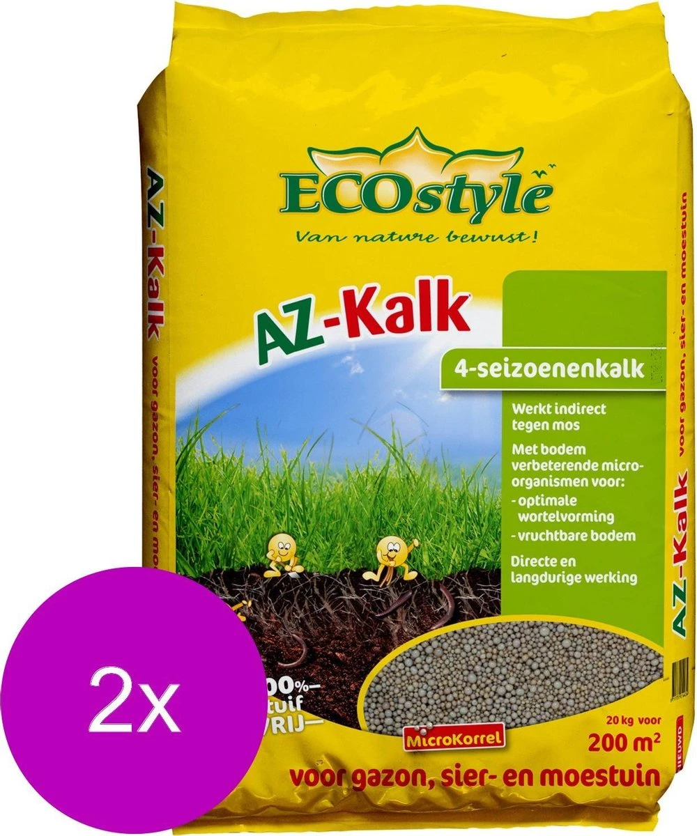 Ecostyle Az-Kalk 200 M2 - Kalk - 2 X 20 Kg - Afbeelding 3