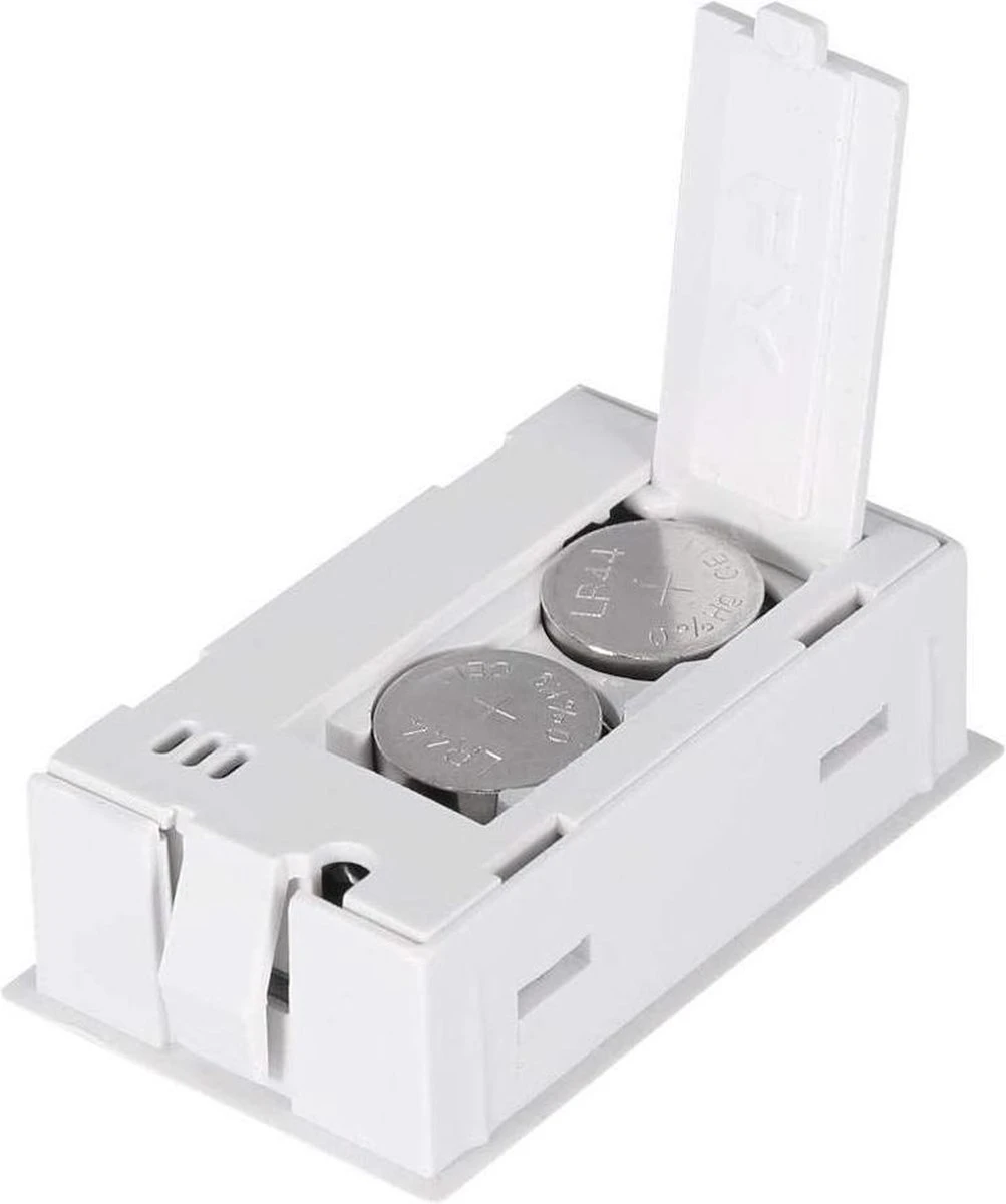 Qitch&Quisine - Hygro - Vochtmeter - Hygrometer - Hygrometer Met Batterijen - Wit - Inclusief Thermometer - Digitale Luchtvochtigheidsmeter - Voor Binnen & Buiten - 2 In 1 - Set Van 3 - Afbeelding 3