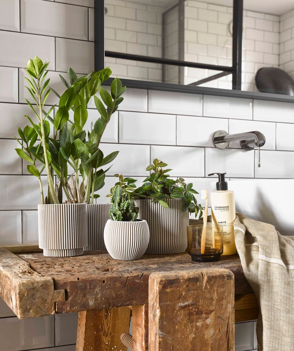 Capi Europe - Set Van 4 - Bloempot Binnen - Groove - - Ivoor - Bloempot Voor Binnen - BOX-BGVI-4 - Afbeelding 3