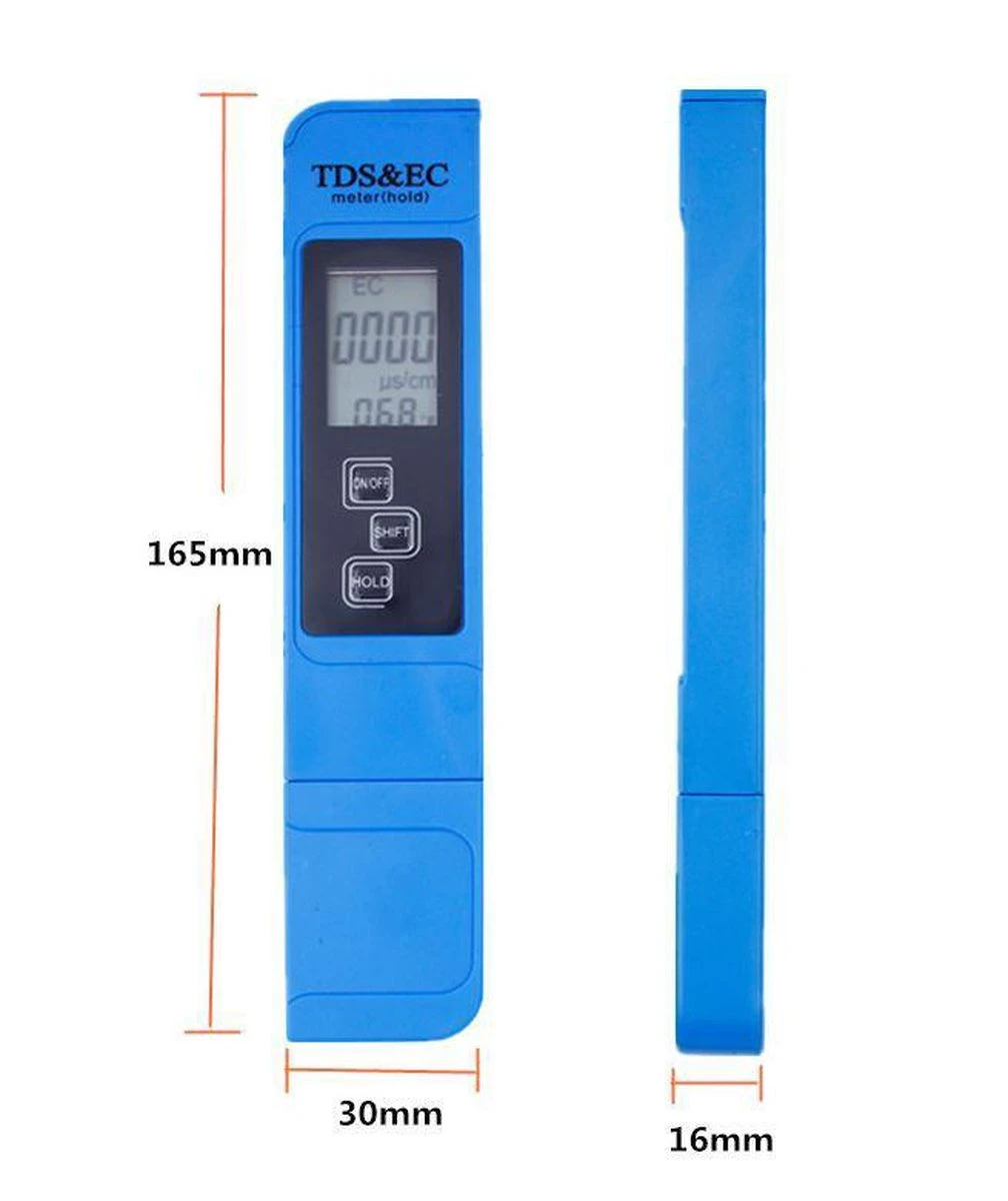 Merkloos 2 Stuks PH En EC Meter - Accurate Digitale PH-Meter En EC-Meter Voor Zwembad, Vijver, Aquarium - Afbeelding 3