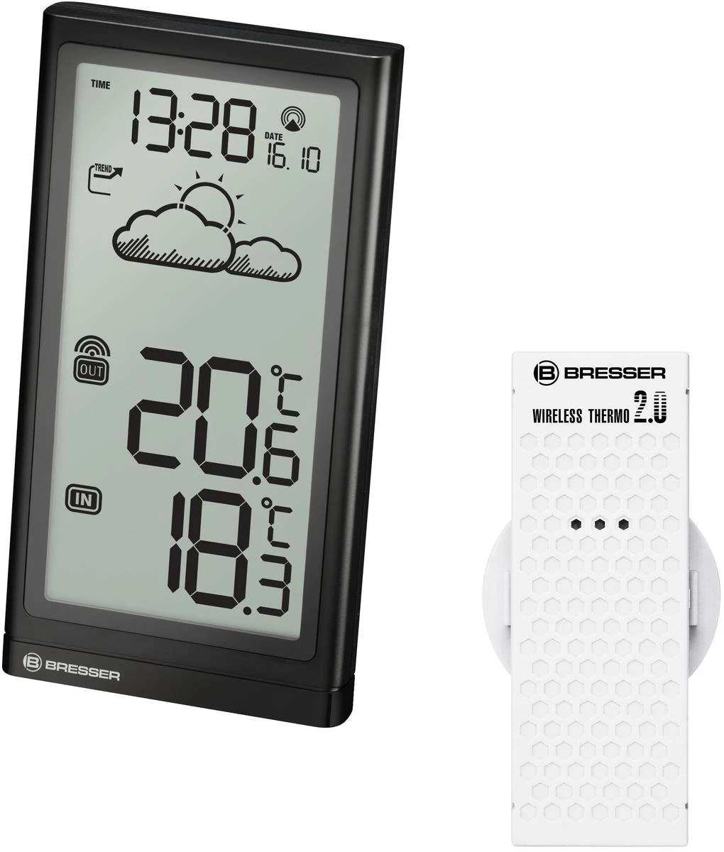 Bresser MeteoTemp Weerstation - Voor Binnen & Buiten - Incl. Weertrend - Afbeelding 5
