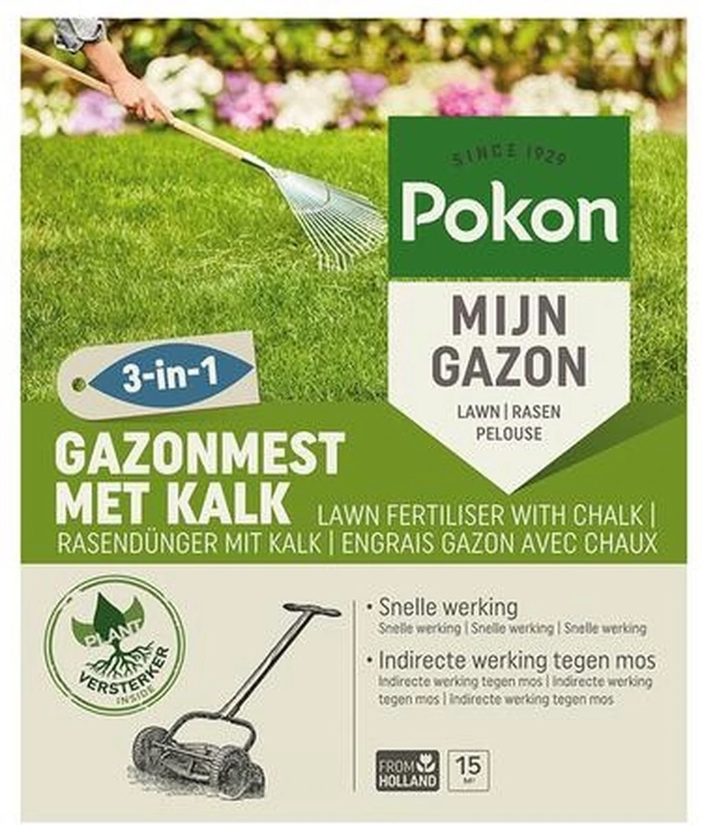 Pokon Gazonmest Met Kalk - 2kg - Mest - Geschikt Voor 30m² - 120 Dagen Voeding - Afbeelding 9
