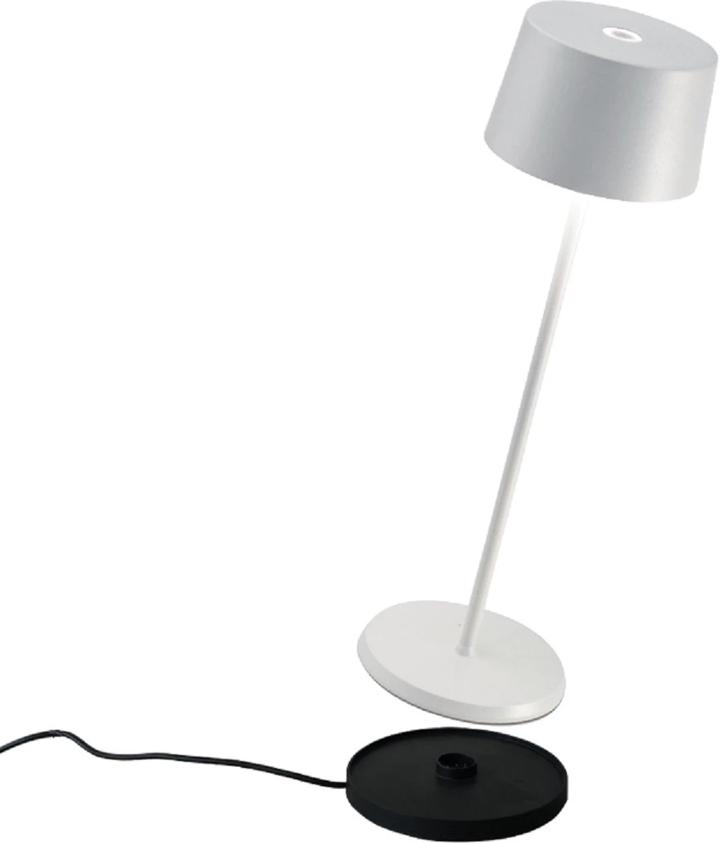Zafferano - Olivia - Bruin/ Roest - H35.5cm - Ledlamp - Bureaulamp – Tafellamp – Snoerloos – Verplaatsbaar – Duurzaam - Voor Binnen En Buiten – LED - Dimbaar - 3000K - IP65 Spat Waterdicht - USB Oplaadbaar - Afbeelding 5