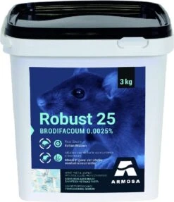 Robust 3kg - Rattengif Pasta - Professioneel Voor Bestrijding Van Ratten En Muizen
