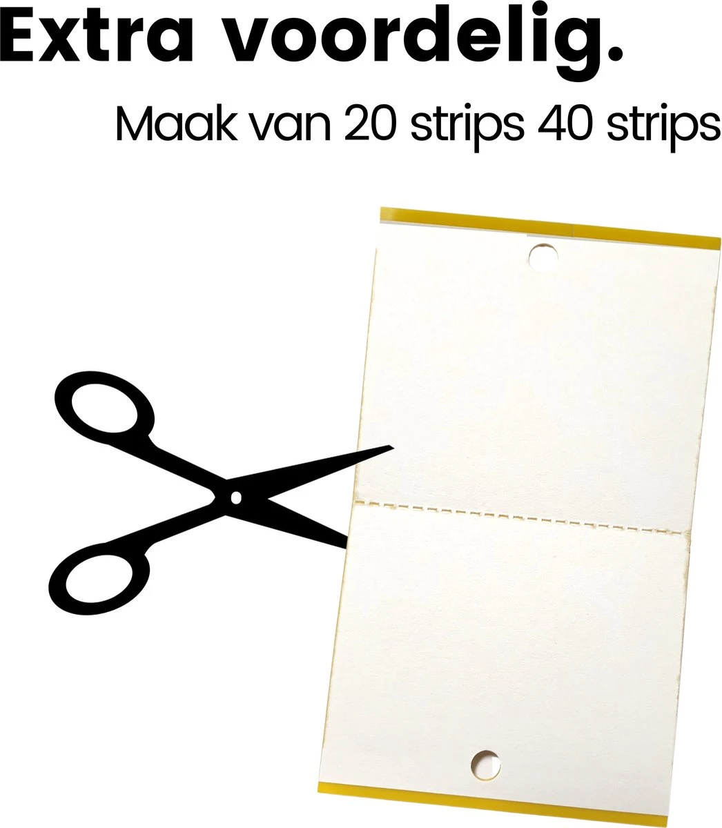 Aniway® - Fruitvliegjes Vanger - 40 Stuks (20 X 2) - Rouwvliegjes Bestrijden - Rouwvliegjes - Sterke Kleefkracht - Voor Buiten En Binnen - Afbeelding 5