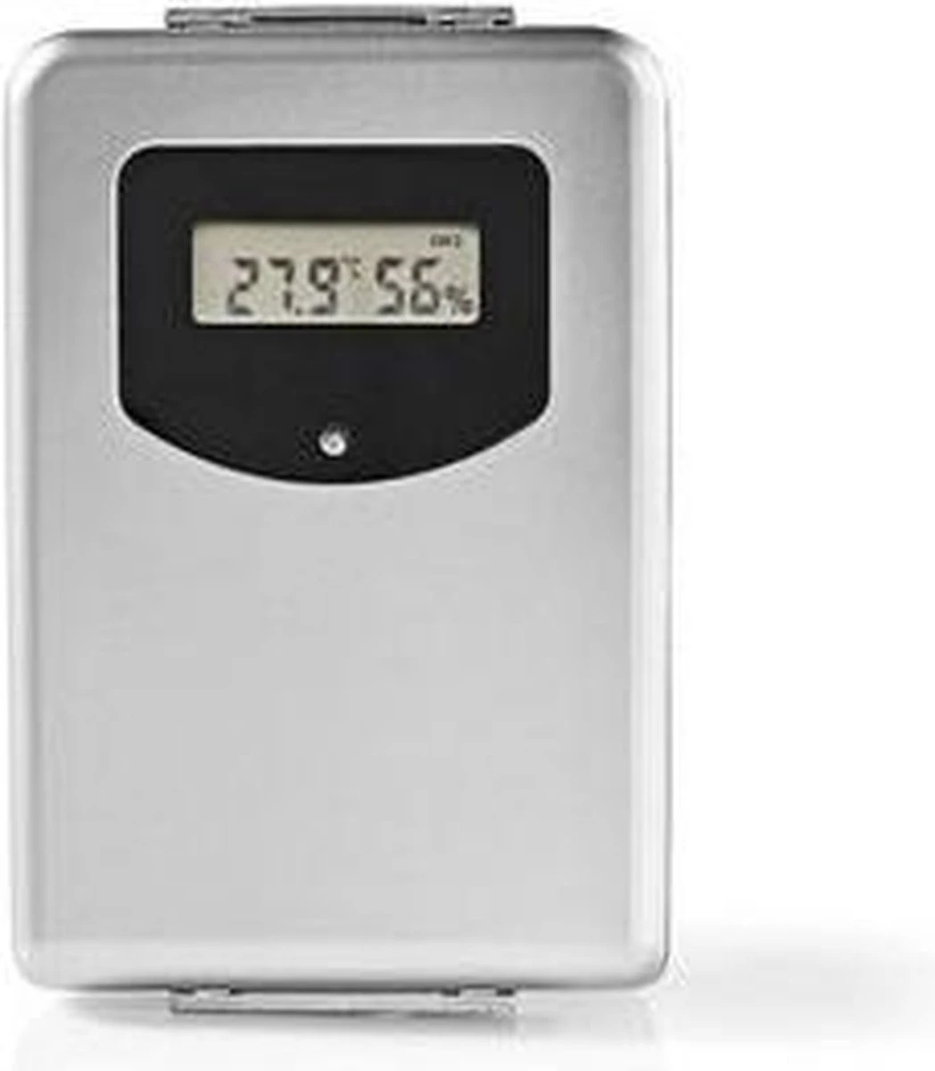 Nedis Weerstation - Binnen & Buiten - Inclusief Draadloze Weersensor - Weersvoorspelling - Barometer - Tijdweergave - Verlicht LCD-Scherm - Wekkerfunctie - Afbeelding 14