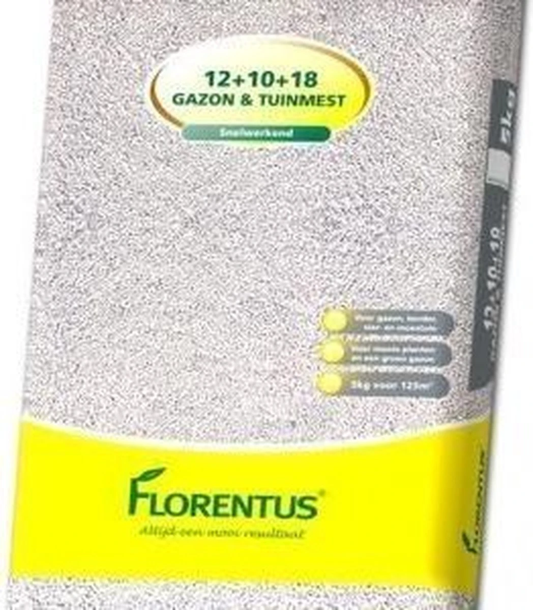 Florentus Tuin En Gazonmest 12-10-18 (10kg) - Afbeelding 2