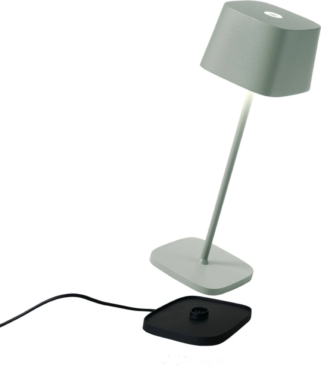 Zafferano - Ofelia MINI - Zand Kleur - H30cm - Ledlamp - Bureaulamp – Tafellamp – Snoerloos – Verplaatsbaar – Duurzaam - Voor Binnen En Buiten – LED - Dimbaar - 3000K - IP65 Spat Waterdicht - USB Oplaadbaar - Afbeelding 6