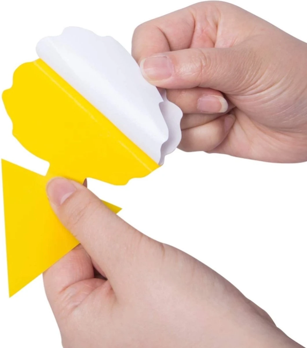 Merkloos Rouwvliegjes Bestrijden - Fruitvliegjes - Vliegenvanger - Plakplaatjes - 20 Stuks - Afbeelding 4