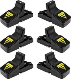 IGOODS Diervriendelijke Muizenval - Rattenval Voor Ongedierte - Muizenval Herbruikbaar - Voor Binnen En Buiten - Muizenklem - Mouse Trap - 6 STUKS