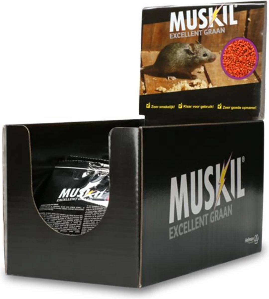Muskil Excellent Granen Muizengif (16x 50gr) - Afbeelding 2
