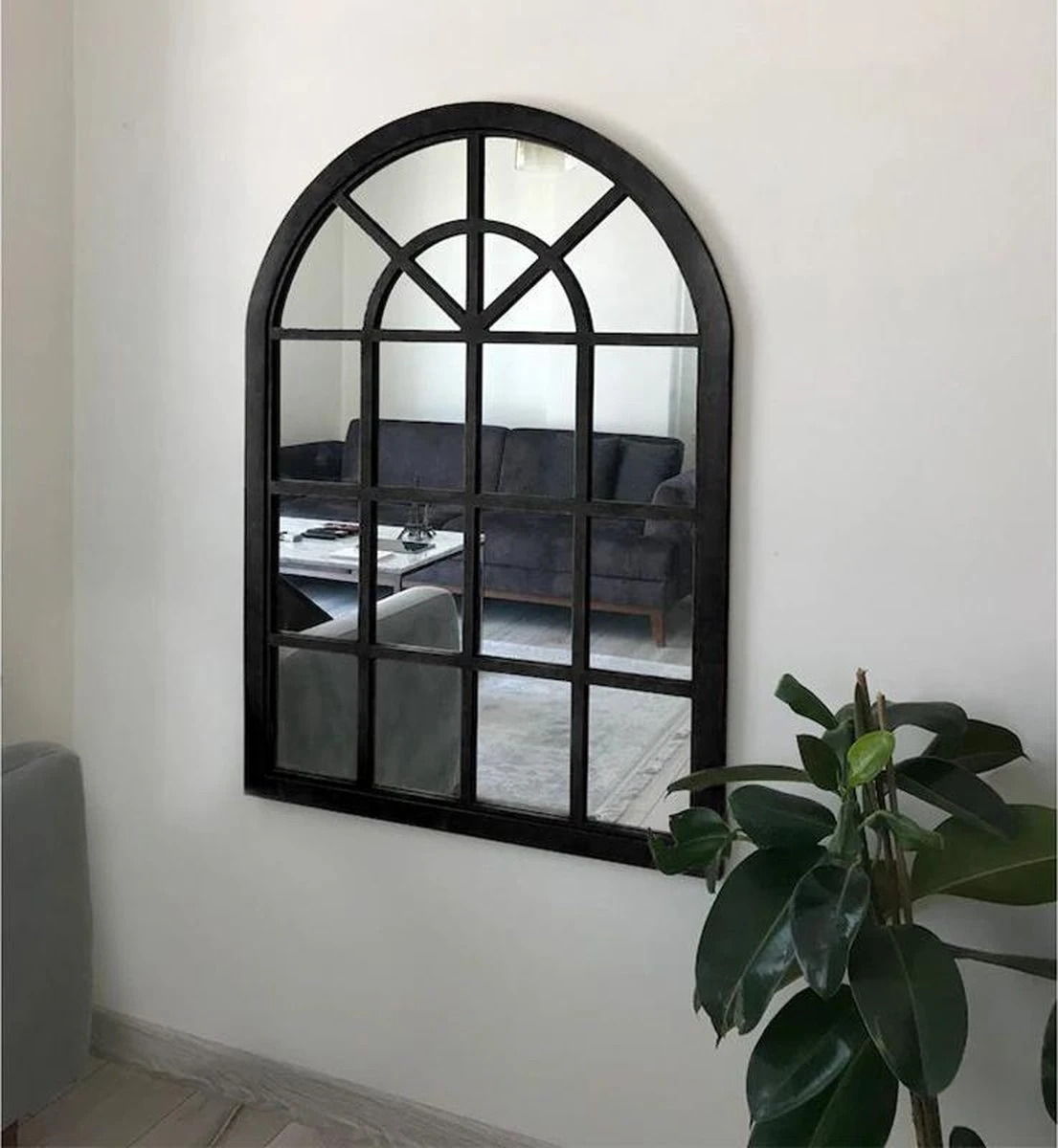 Tuinspiegel Gotische Buitenspiegel, Kerkraam, Tuin Spiegel Met Frame, Wandspiegel 60 X 46cm, Per Stuk Geleverd - Afbeelding 6