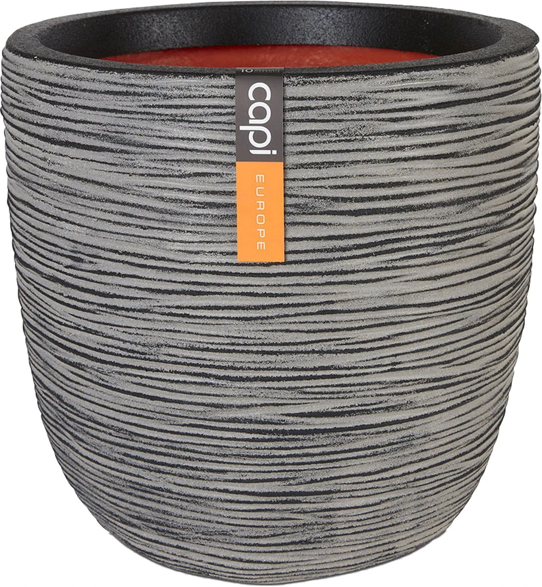 Capi Europe - Bloempot Bol Rib NL - 35x34 - Antraciet - Voor Binnen En Buiten - KOFZ932 - Afbeelding 8