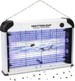 Shutterlight® 20 Watt Insectenlamp - Tot 50 M2 - 2000V - Muggenlamp - Vliegenlamp - Muggenvanger - Binnen