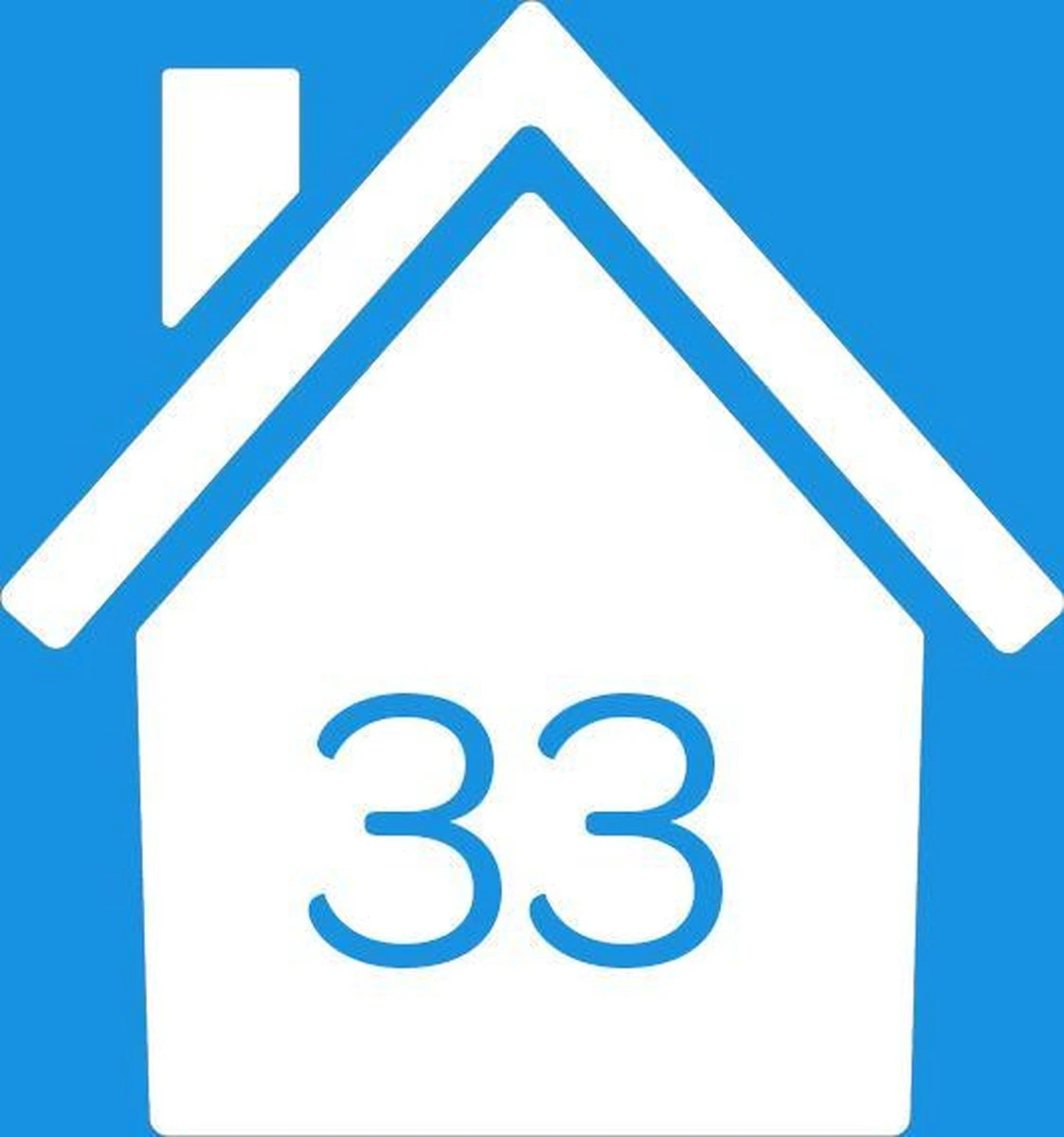 Klikosticker - Met Uw Huisnummer - Wit - Weerbestendig - Container Kliko Stickers -14,5 X 15,5 Cm - Cijfersticker - Vuilnisbaksticker - Afbeelding 5