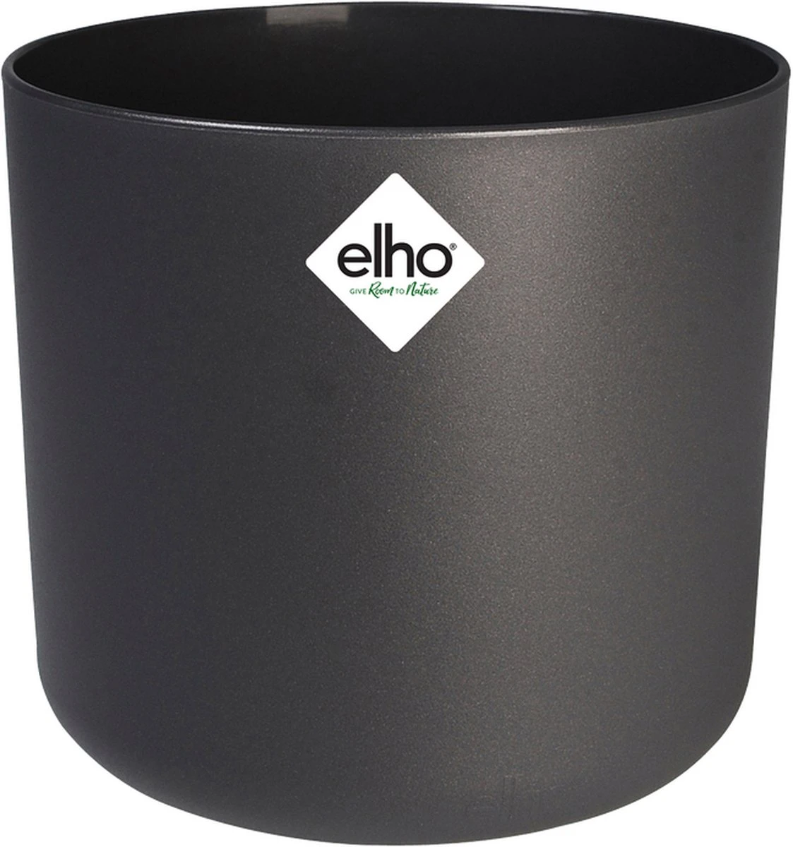 Elho B.for Soft Rond 25 - Bloempot Voor Binnen - Ø 24.7 X H 23.3 Cm - Antraciet