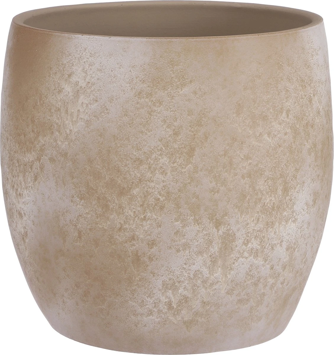 Mica Decorations Lester Bloempot - H31 X Ø33 Cm - Terracotta - Crème - Afbeelding 5