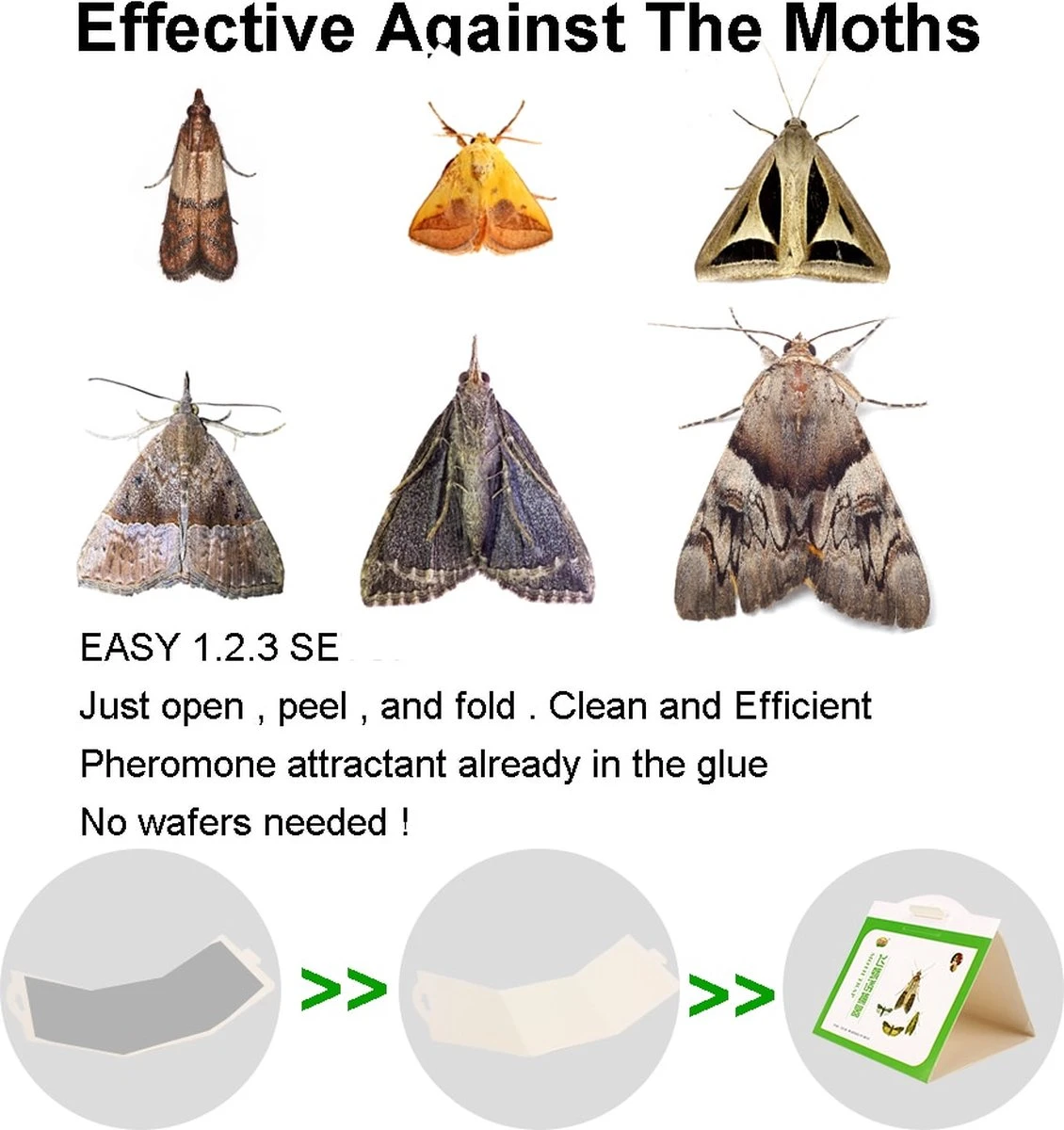 Insect Trap - Mottenval 2x Stuks - Bescherm Uw Kleding En Wollen Truien - Bevat Geen Insecticiden - Afbeelding 2