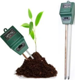 Merkloos 3-in-1 PH Meter / Vochtmeter / Lichtmeter - Voor Grond / Tuin / Bodem / Planten