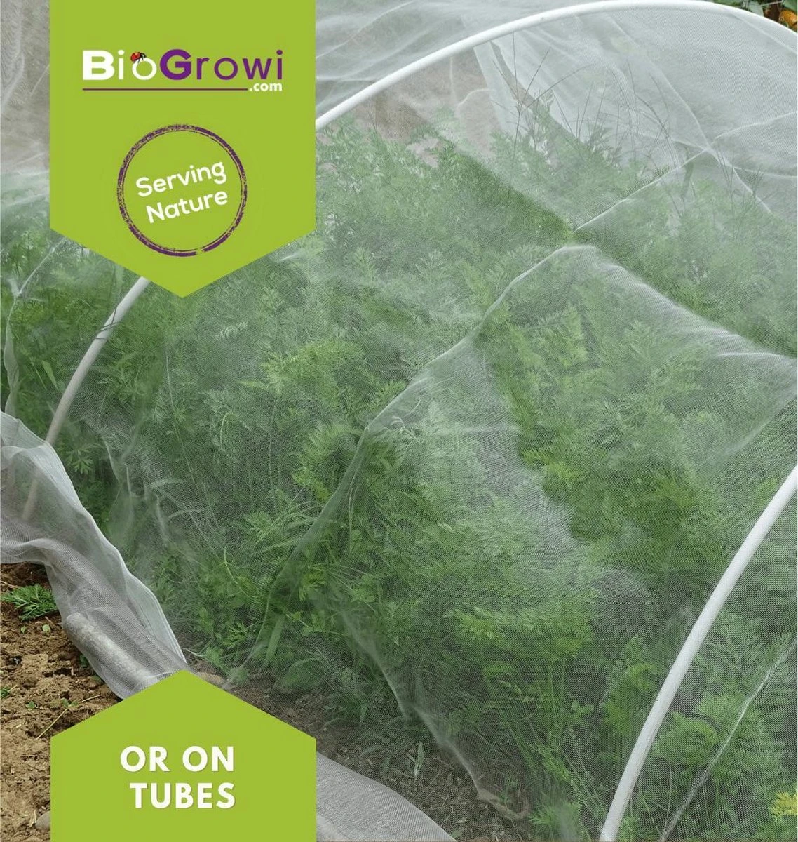Biogroei Nettect - Insectennet - Insectengaas Tegen Koolvliegen En Andere - 210 Cmx450 Cm - Afbeelding 4