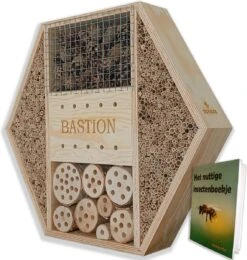 Dokkodo - Insectenhotel Bastion - Uniek Insectenhuis - Met Insectenboekje - Superieur Bijenhotel