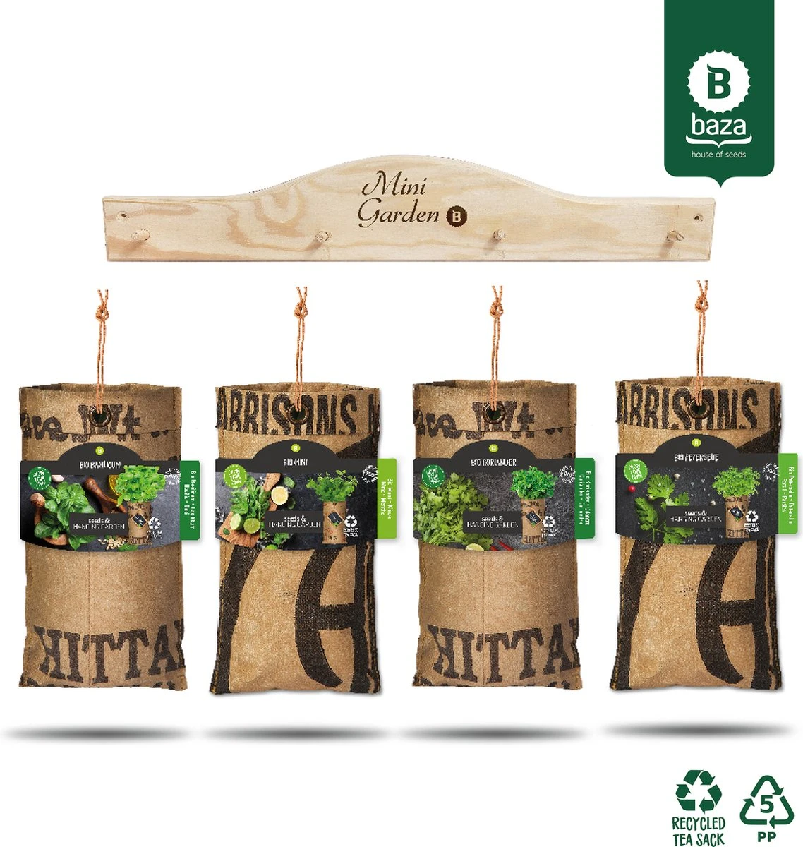 Hangtuintjes Keukenkruiden Kweken - Set 4st. - Afbeelding 7