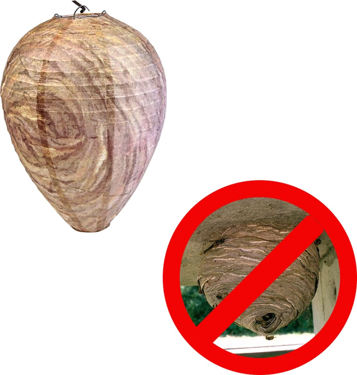 Wespenverjager – Wespen Verjagen – Bijenverjager – Wespennest – Dummy Wespennest - Wespinator – 2 Stuks - Afbeelding 4