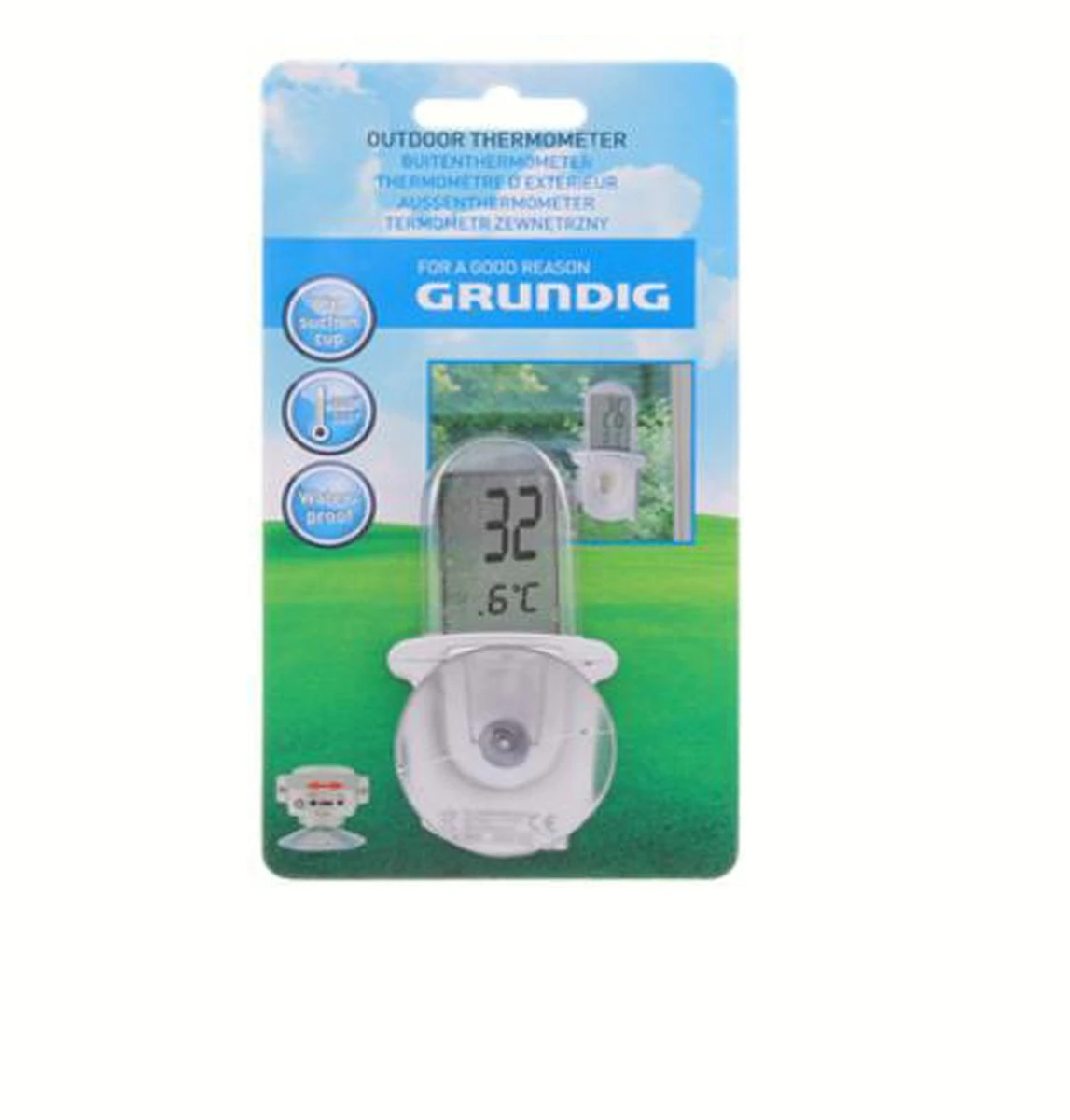 Grundig Waterdicht Digitale Thermometer Met Zuignap - Afbeelding 2