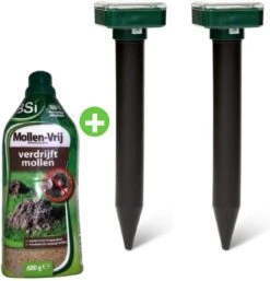 PetsBest Mollenverjager - Mollengranulaat - 2 Pack - Unieke Combinatie - Mollen Bestrijding