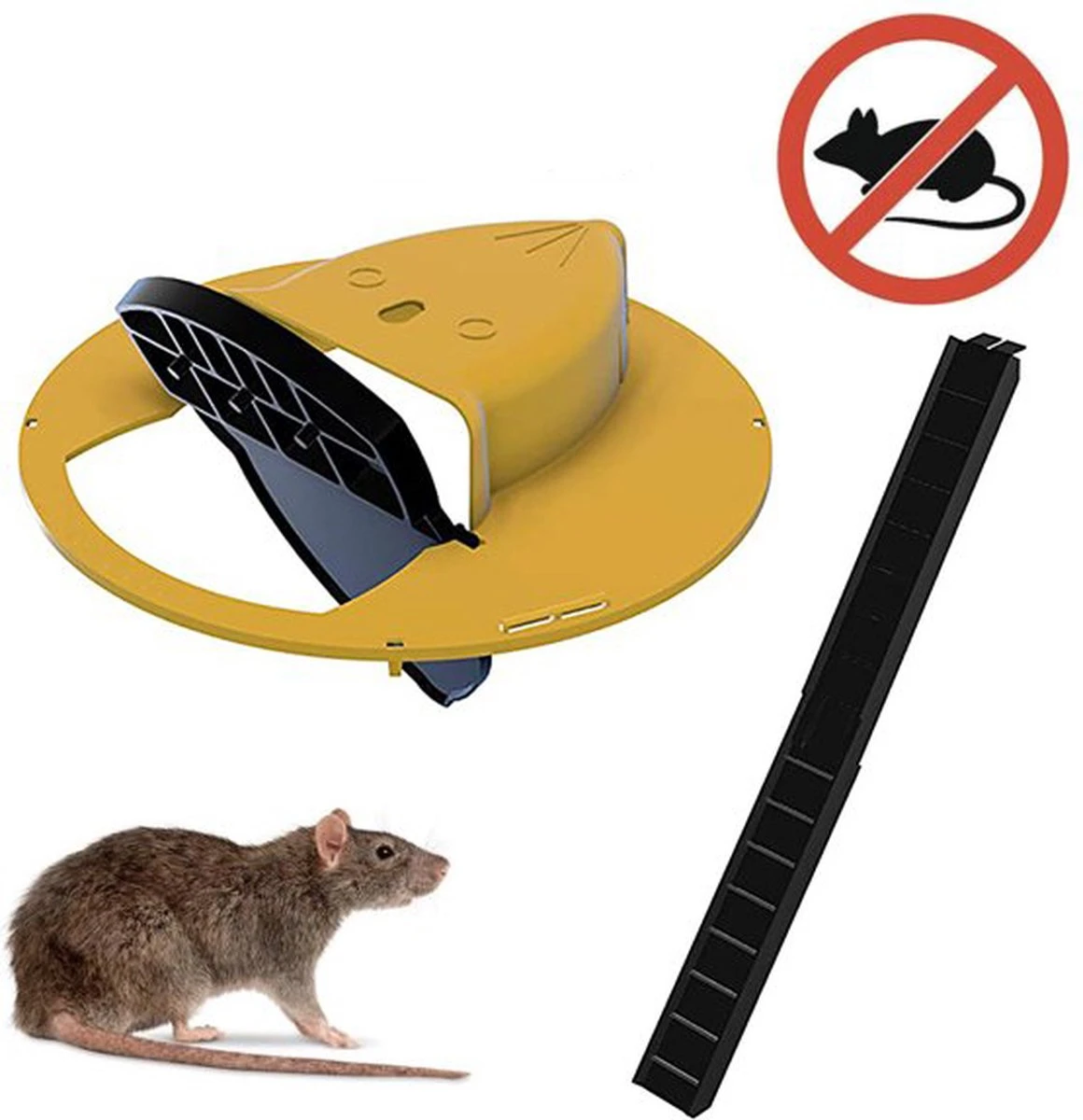 Merkloos Muizenval Diervriendelijke - Muizenval Emmer - Rattenval - Mouse Trap - Rat Trap - Muizenverjager - Ongediertebestrijding - Afbeelding 7