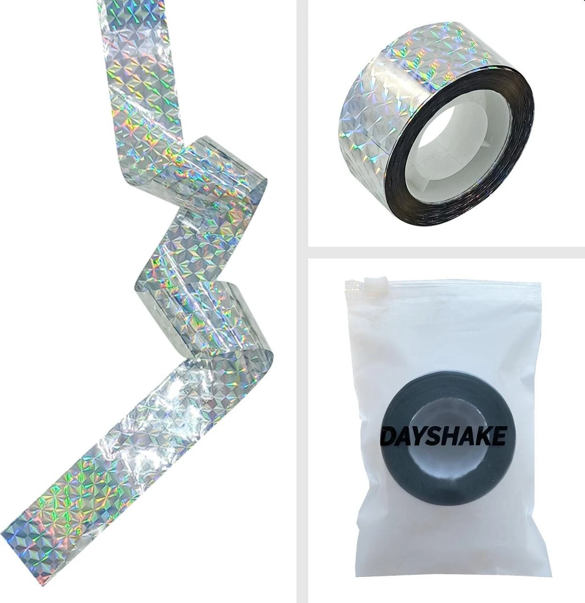 Dayshake Vogel Afschrik Lint 80 Meter - Holografisch Vogelverjager - Duivenverjager - Vogelverschrikker - Reigerverschrikker - Afbeelding 5