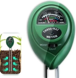 LBB 3 In 1 Soil Meter - PH Meter - Vocht Meter - Licht Meter - Universeel - Vochtigheidsmeter - Vochtmeter Planten