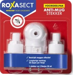 Roxasect Anti-Mug Muggenstekker - Voordeelverpakking - 2 Stuks