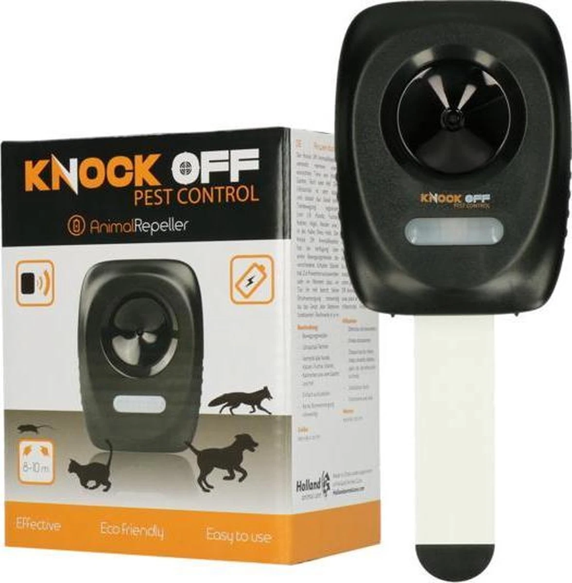 Knock Off Animal Repeller – Ultrasone Verjager – Dierenverjager – Kattenverjager – Ongedierteverjager – Op Batterijen – 300m2 Bereik – Verschillende Ultrasoon Instellingen - Afbeelding 10