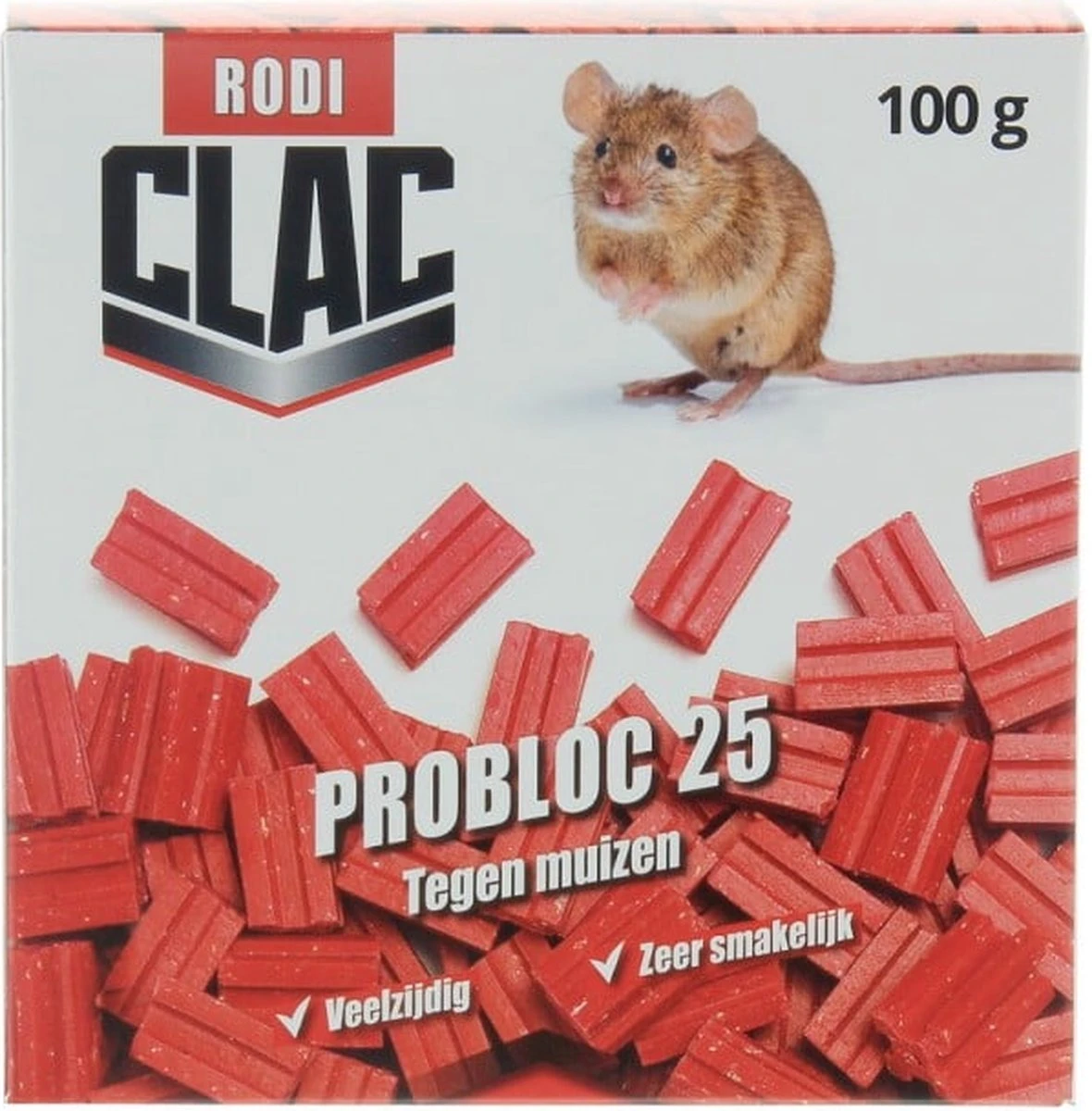 Muizengif CLAC PROBLOC-25 TEGEN MUIZEN 4X25G (beste Keus) - Afbeelding 3
