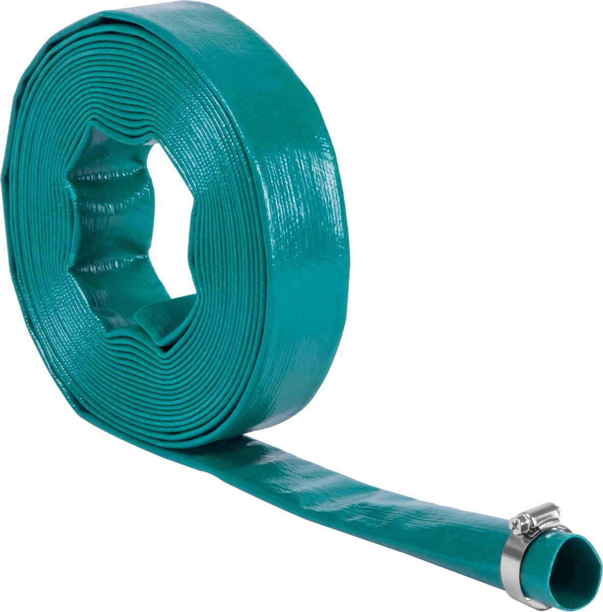 VONROC Dompelpomp Afvoerslang - Persslang - Plat – Universeel - 10m X 32mm - Afbeelding 2