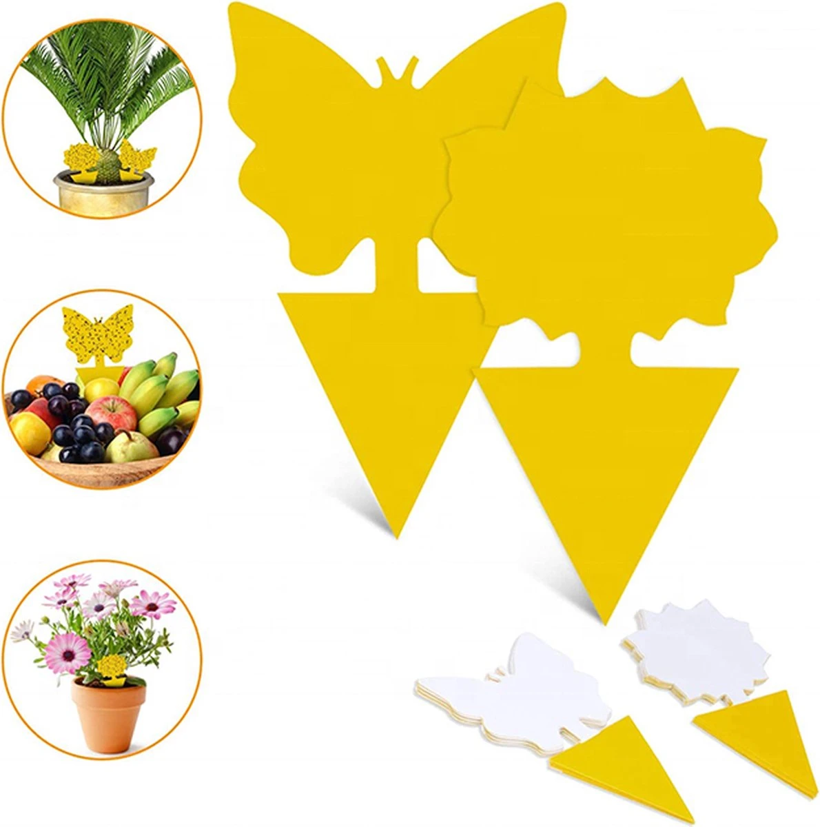 Merkloos Rouwvliegjes Bestrijden - Rouwvliegjes Plakstrips - Fruitvliegjes Vanger - Vangplaten Tegen Fruitvliegjes En Rouwvliegjes - 36 Stuks - Afbeelding 6