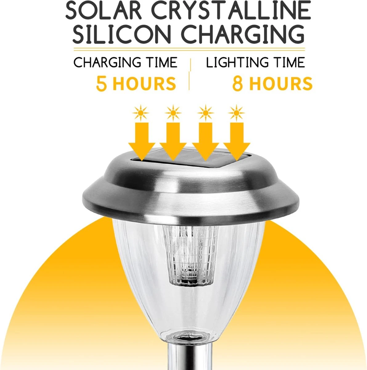 Aigostar 10IBM - Solar Tuinfakkels - 6 Stuks - 40.4cm - IP44 - Tuinverlichting Op Zonne-energie - Tuinlantaarns - Padverlichting- 6500K - Afbeelding 2