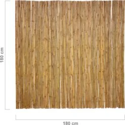 Bamboo Import Europe Bamboemat Op Rol Budget 180 X 180 Cm
