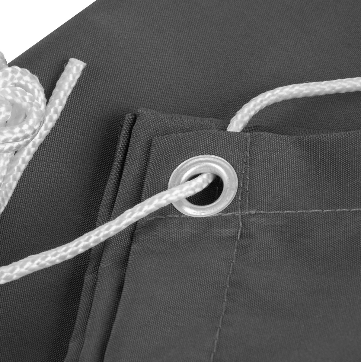 Balkonscherm Rechthoek Antraciet Polyester - 300 X 90 CM - Balkondoek, Balkon Omheining - Extra Privacy - Afbeelding 4