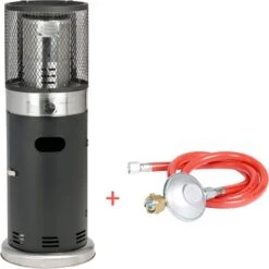 Balioutdoors Lounge Terrasverwarmer 7.3kW -Staande Heater - Gas - Incl. Gasdrukregelaarset 30 Mbar & Slang 50 Cm - Model SRPH92