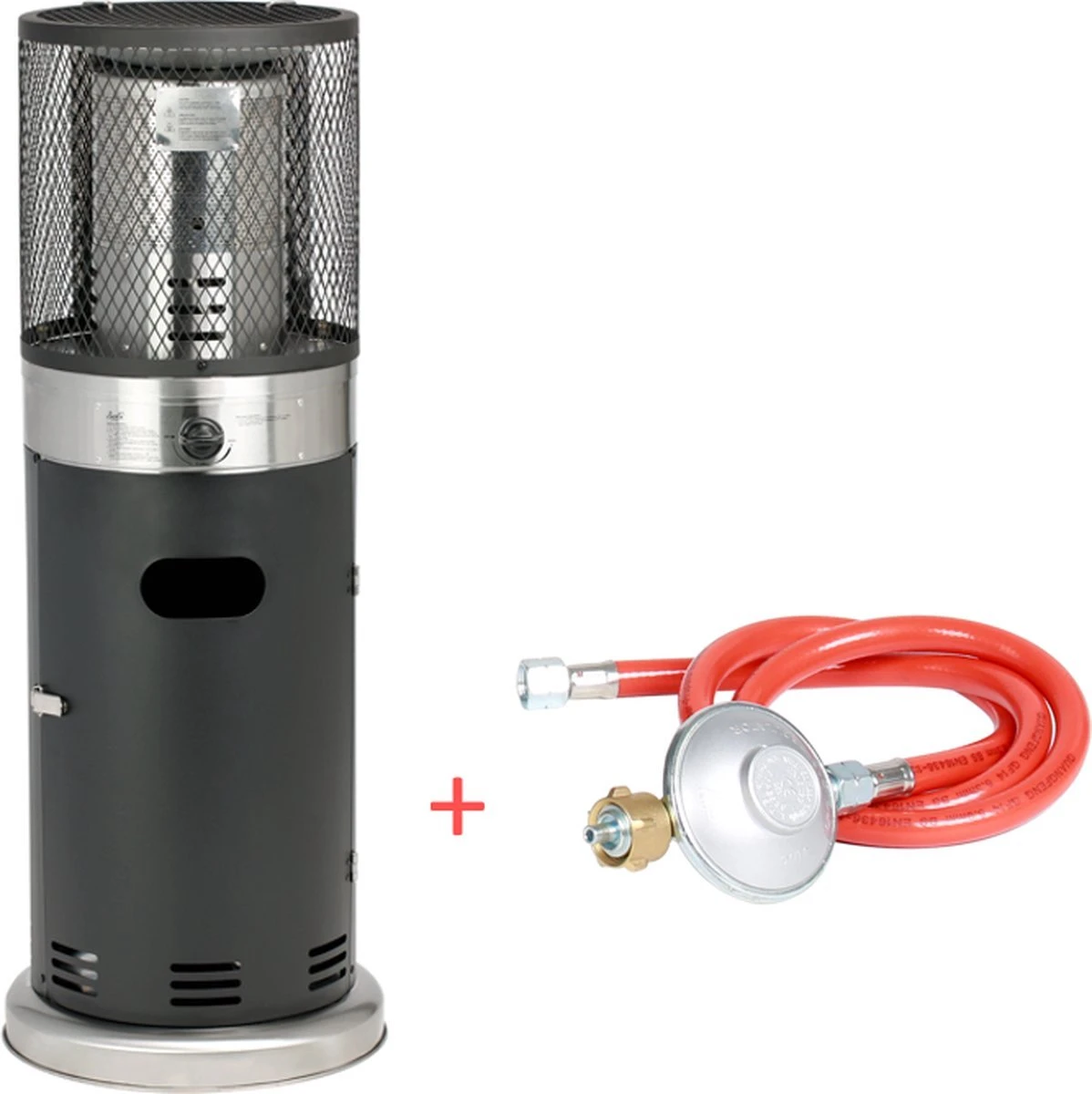 Balioutdoors Lounge Terrasverwarmer 7.3kW -Staande Heater - Gas - Incl. Gasdrukregelaarset 30 Mbar & Slang 50 Cm - Model SRPH92