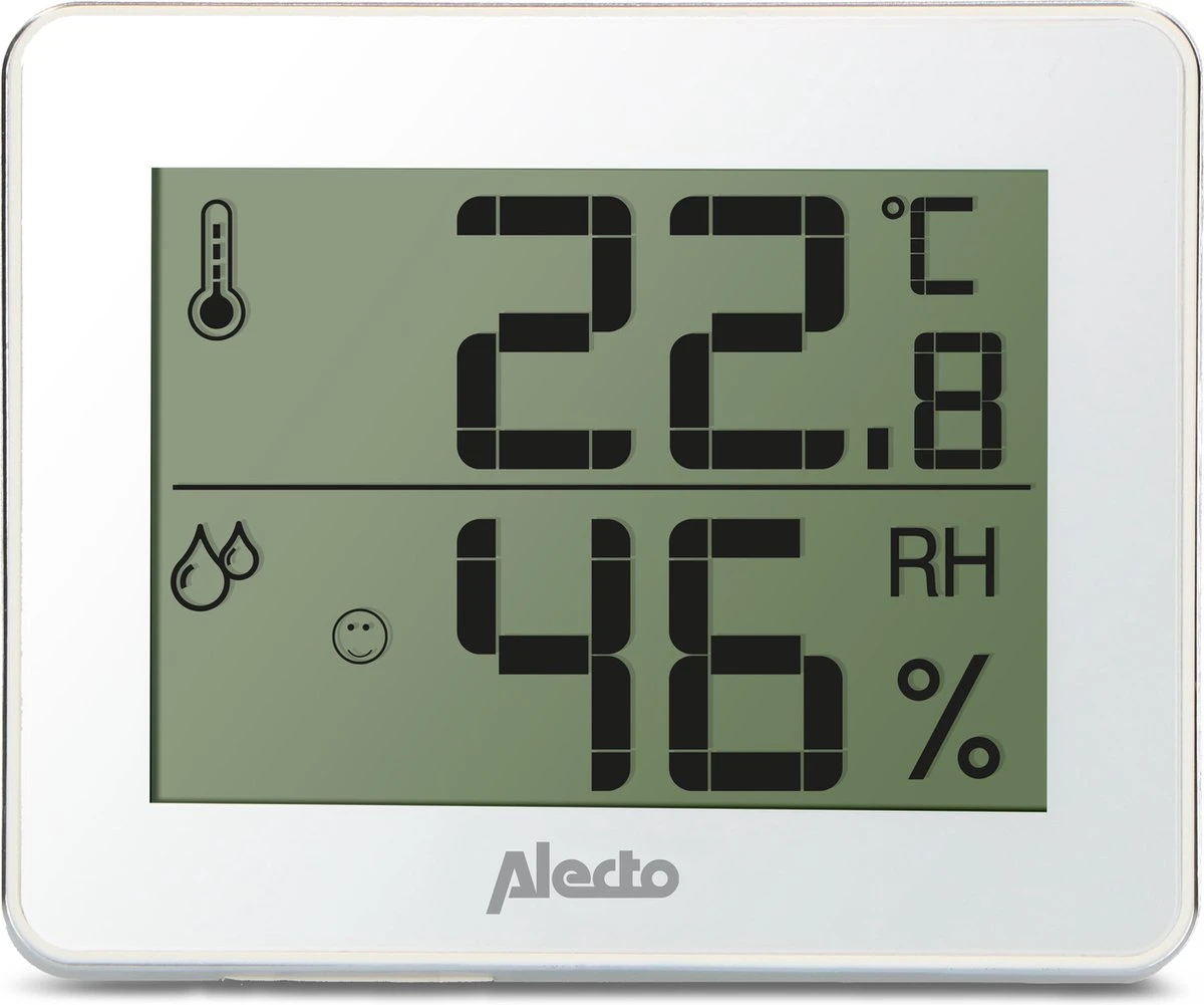 Alecto WS-55 - Thermometer & Hygrometer Voor Binnen - Wit