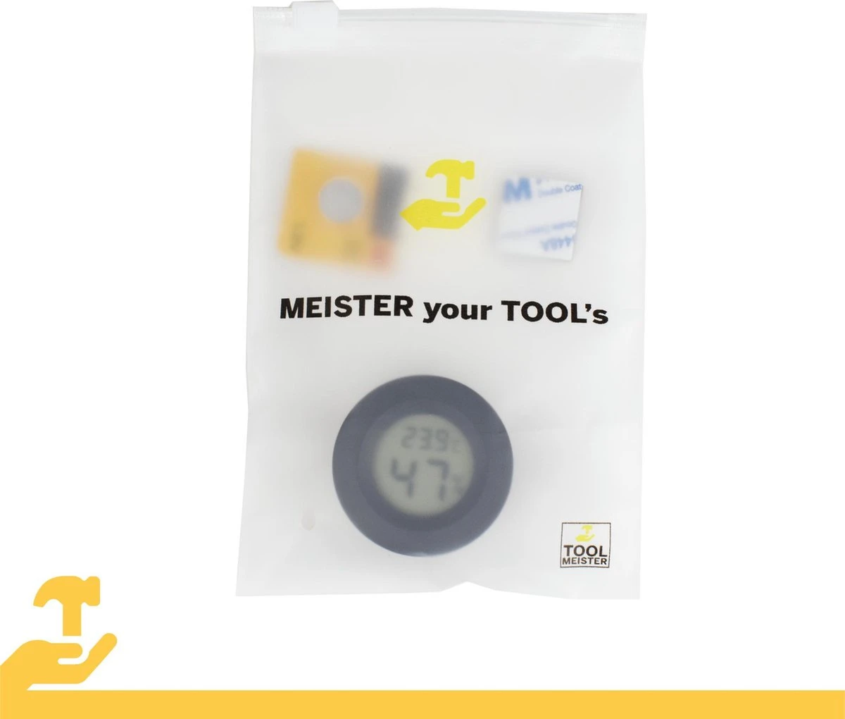 Tool Meister TM2 - Thermometer & Hygrometer - Luchtvochtigheidsmeter Voor Binnen/Koelkast - Zwart - Incl Batterijen - Afbeelding 7