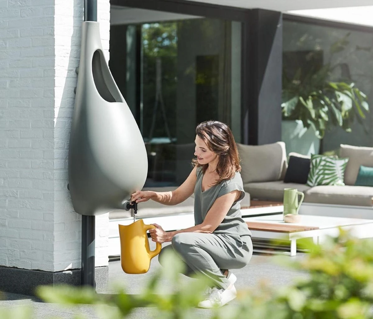 Elho Pure Raindrop 70L - Geel/Oker - Afbeelding 6