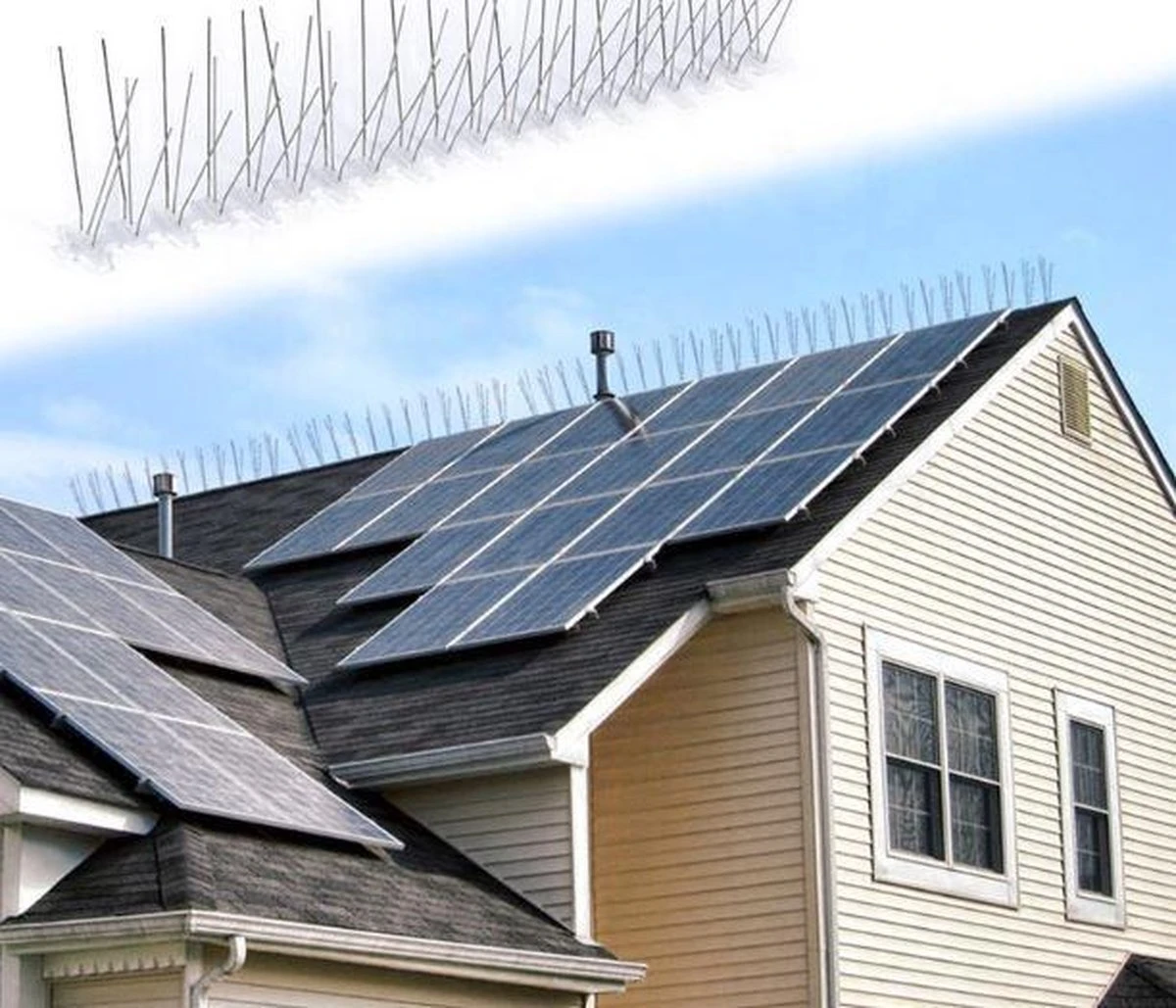 Merkloos Duivenpinnen Inclusief Bevestigingstape - Vogelpinnen - Meeuwenpinnen - 25 Centimeter Breed - Alle Ondergronden - Afbeelding 6