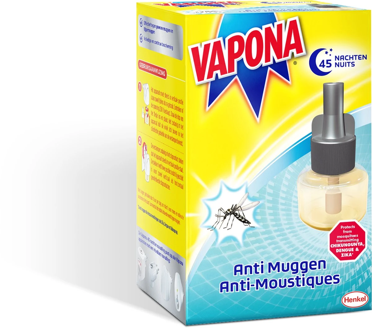 Vapona Anti Muggenstekker Navulling - Insectenbestrijding - 45 Nachten - Afbeelding 2