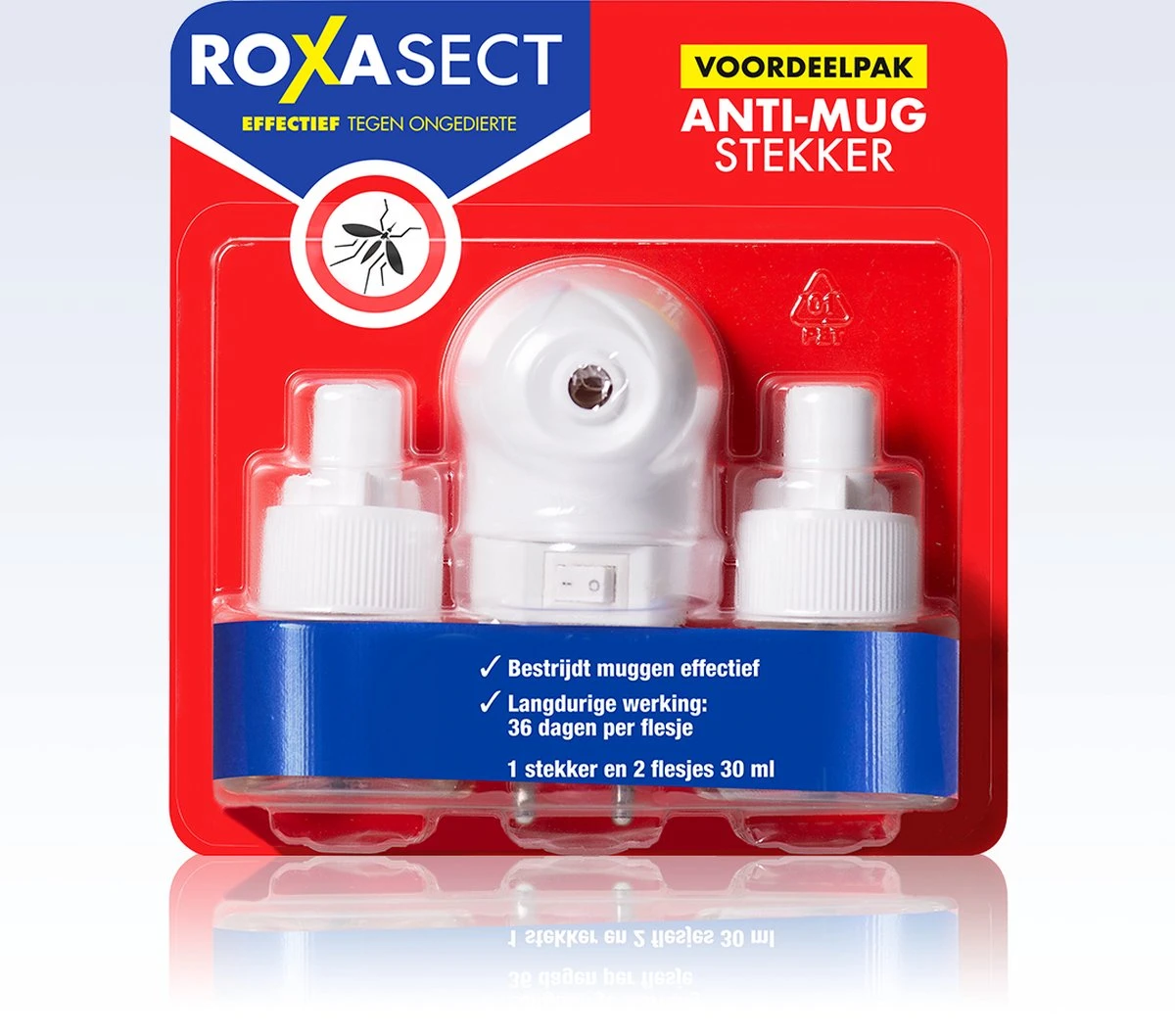 Roxasect Anti-Mug Muggenstekker - Voordeelverpakking - 2 Stuks - Afbeelding 4