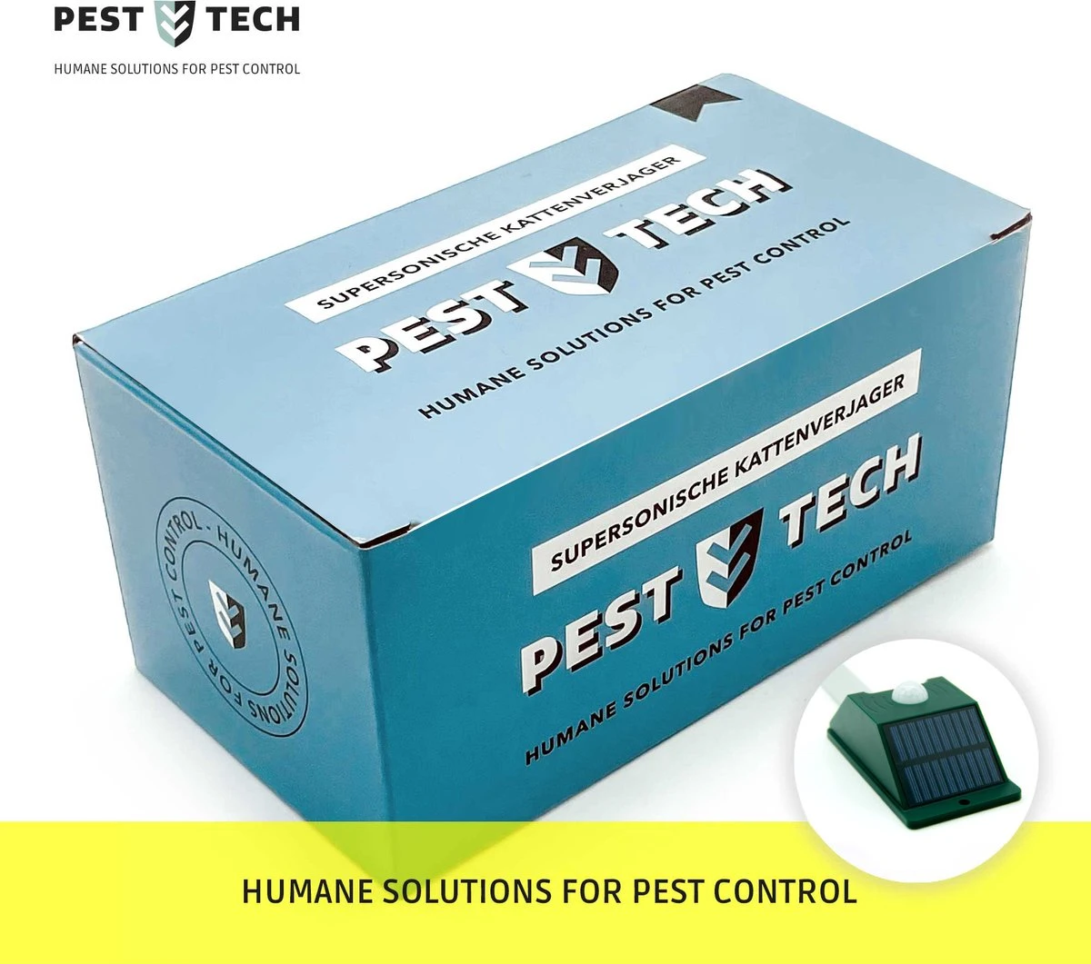 Pest-Tech PT-221 | Ultrasone Kattenverjager Op Zonneenergie | Kattenschrik | Marterverjager | Dierenverjager | Kattenafweermiddel | Ongedierte Verjager - Met USB Oplaadkabel - Afbeelding 12