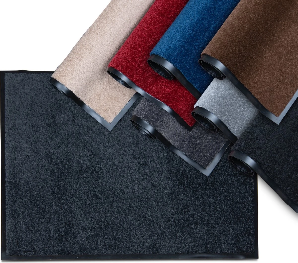 Deurmat Binnen Studio M - CLASSIC PRO - Droogloopmat Binnen 50x80 Cm - ZWART - Schoonloopmat - Antislip Deurmat - Inloopmat - Deurmat Voor Binnen Of Buiten - Verschillende Afmetingen En Kleuren - Afbeelding 12